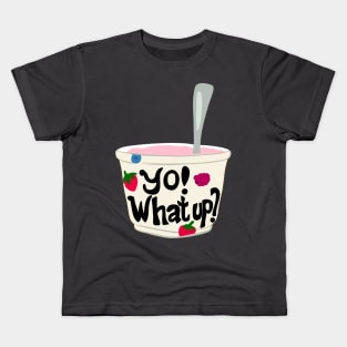 Yo! What Up? Funny Greek Yogurt Graphic Kids T-Shirt